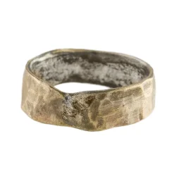 Tomfoolery 10 Carat Gold & Silver 6mm Ring Hot
