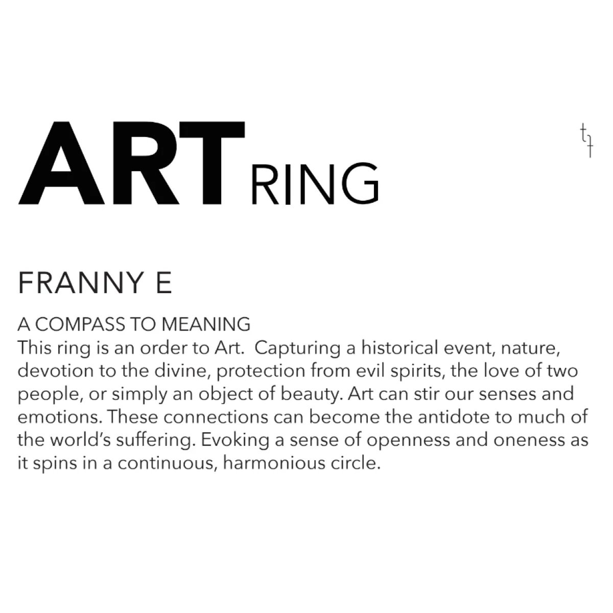 Tomfoolery A Compass To Meaning Art Ring Best