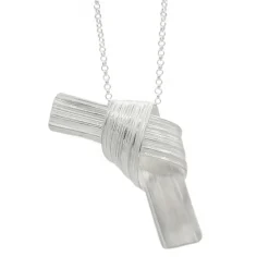 Tomfoolery Absolu Large Knot Pendant Silver Outlet