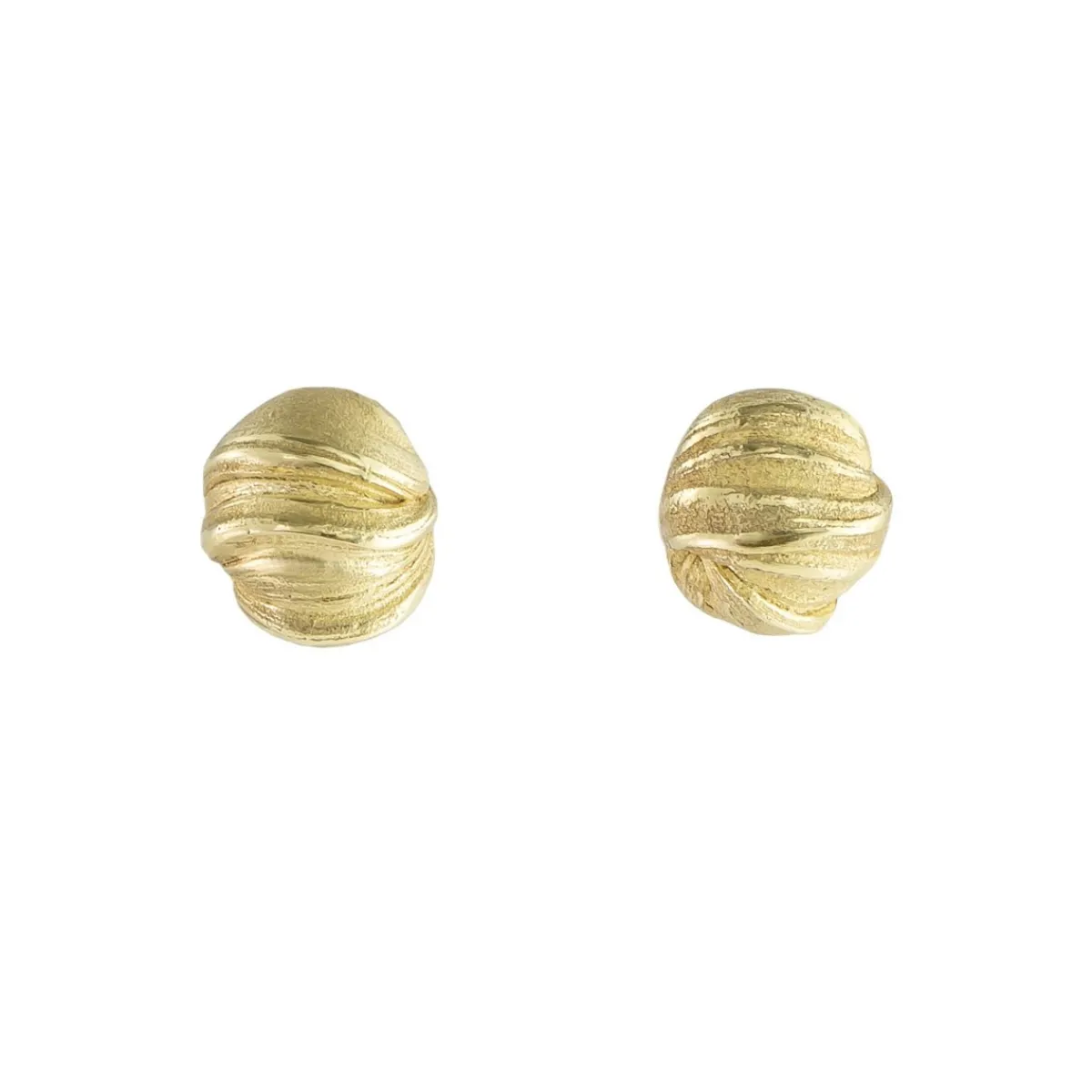 Tomfoolery Absolu Twist 18ct Yellow Gold Studs Hot