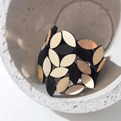 Tomfoolery Acrylic Leaves Statement Bracelet Fashion