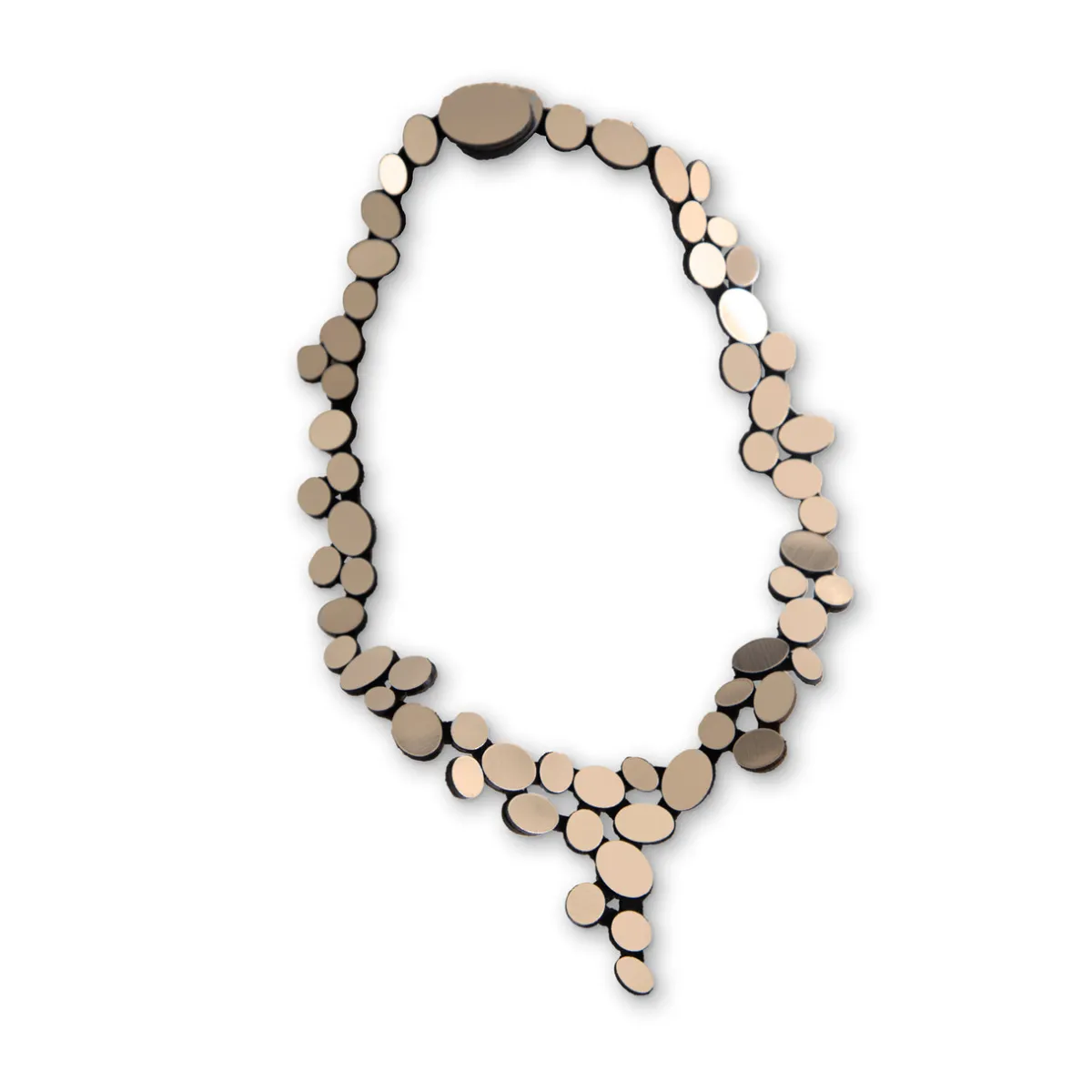 Tomfoolery Acrylic Reflections Statement V Necklace Discount