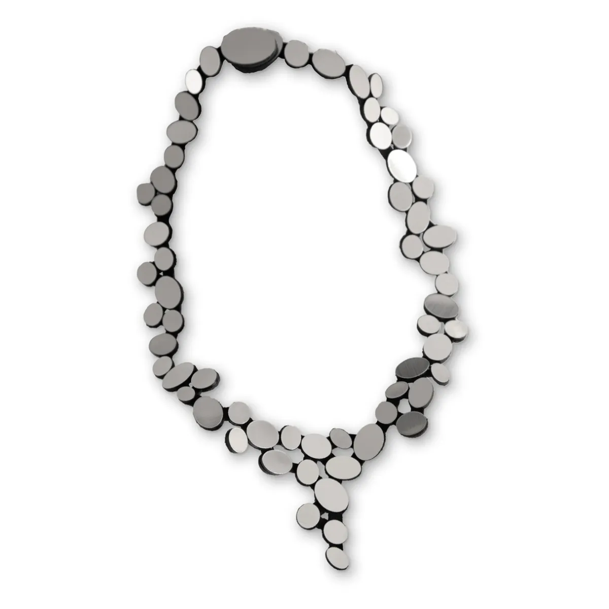 Tomfoolery Acrylic Reflections Statement V Necklace Discount