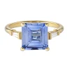 Tomfoolery Adelphi Square Cut Sapphire and Diamond Ring Best