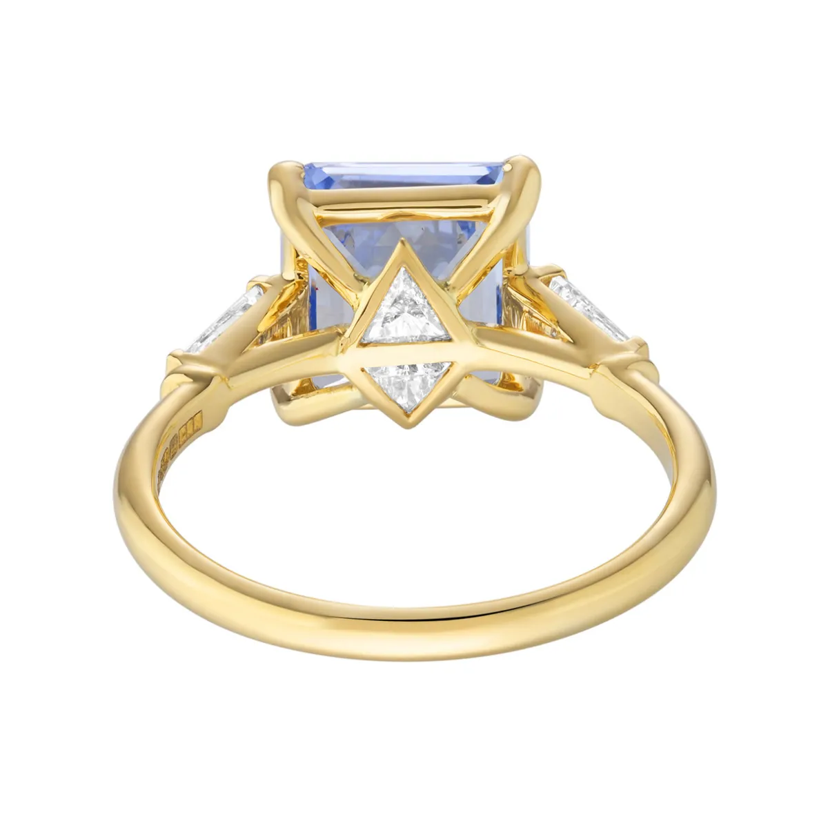 Tomfoolery Adelphi Square Cut Sapphire and Diamond Ring Best