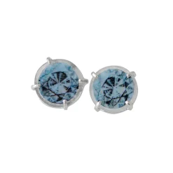 Tomfoolery Agatha Gemstone Studs Diamond Best