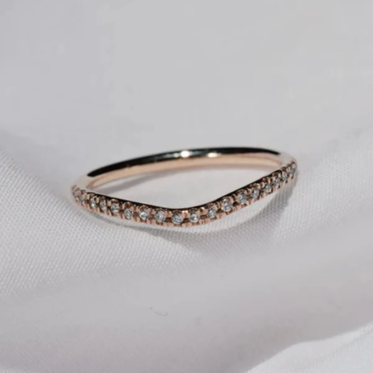 Tomfoolery Amelia Pave Diamond Band Outlet