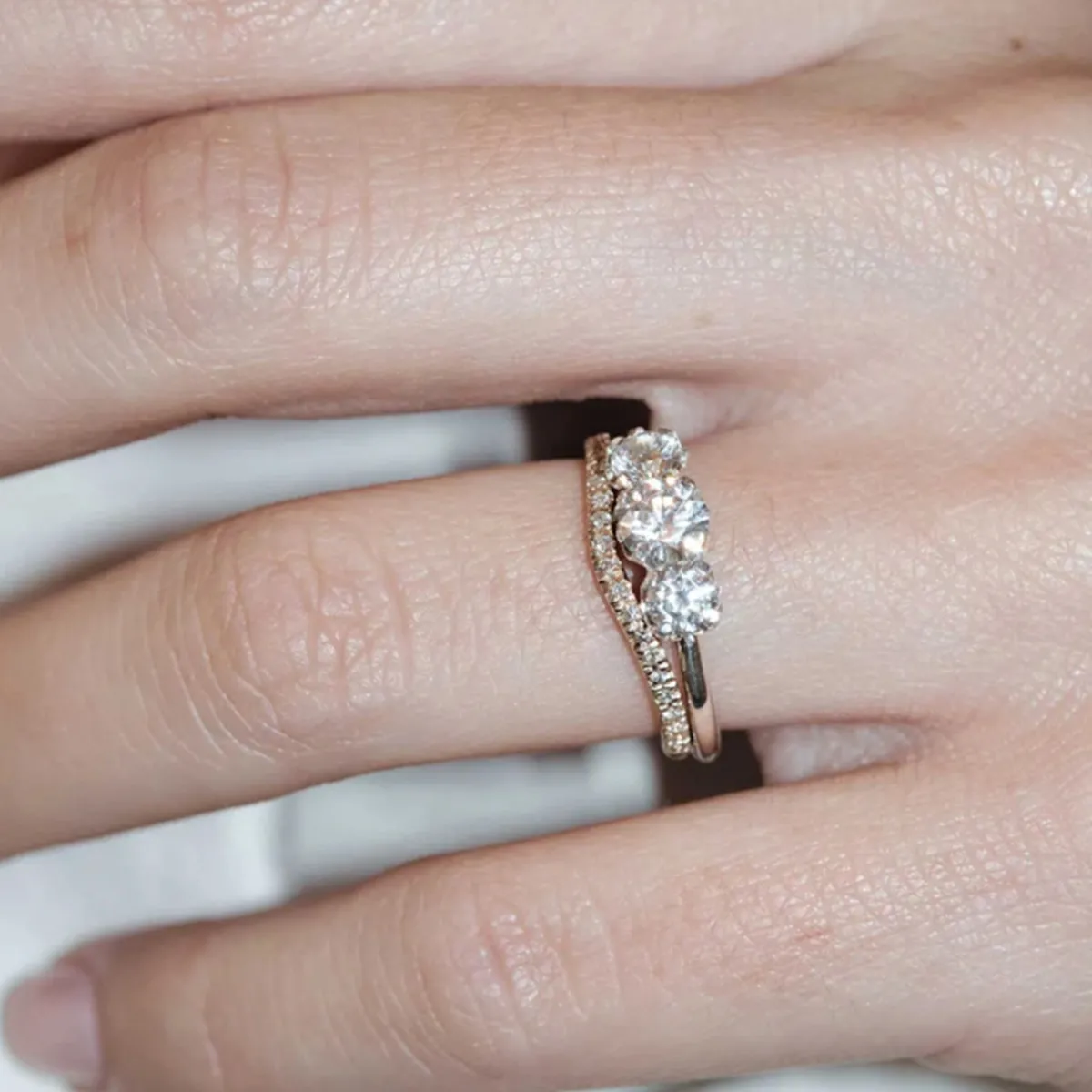 Tomfoolery Amelia Pave Diamond Band Outlet