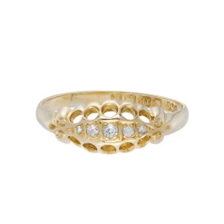 Tomfoolery Antique Gold & Five Diamond Ring Sale