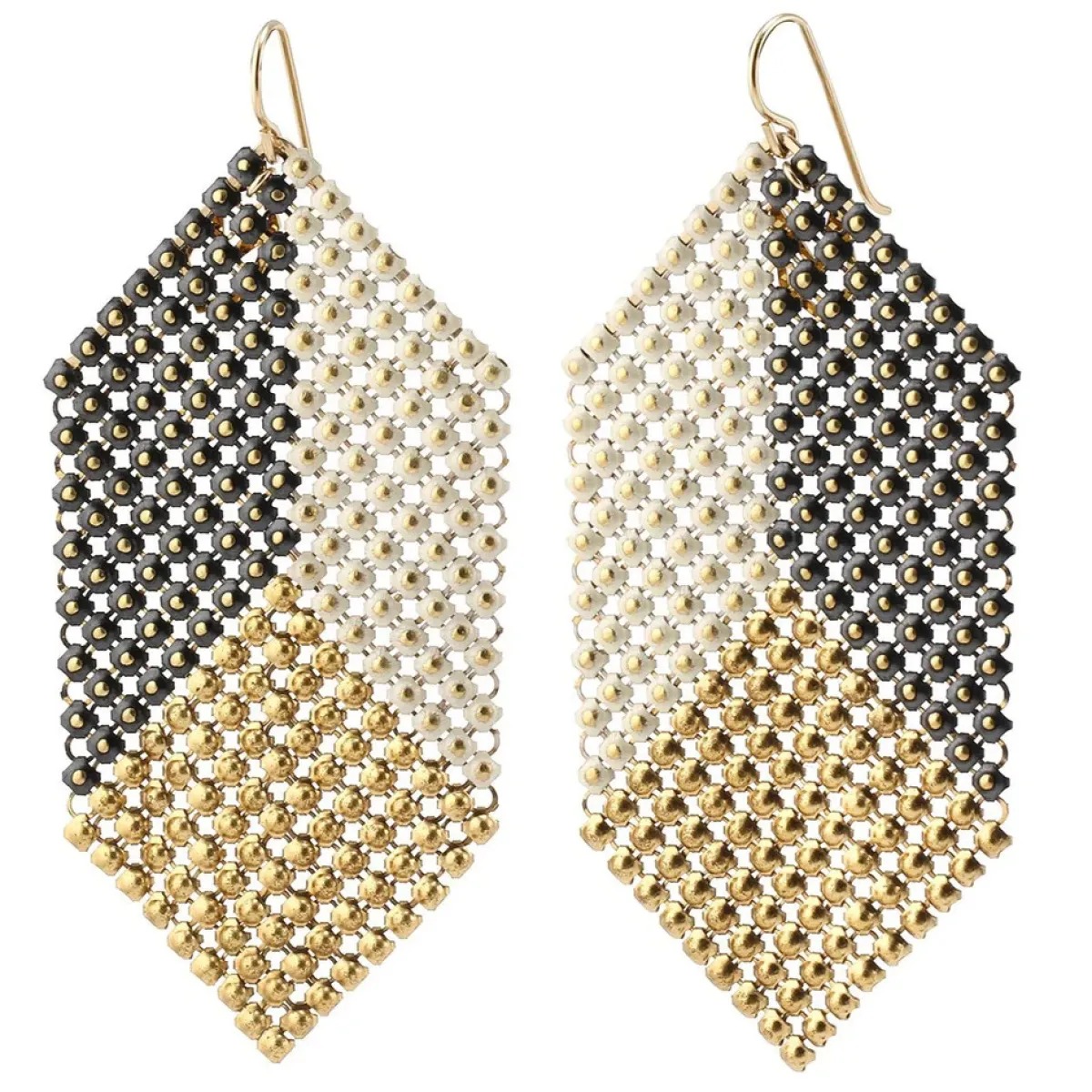 Tomfoolery Apex Long Mesh Drop Earrings Hot