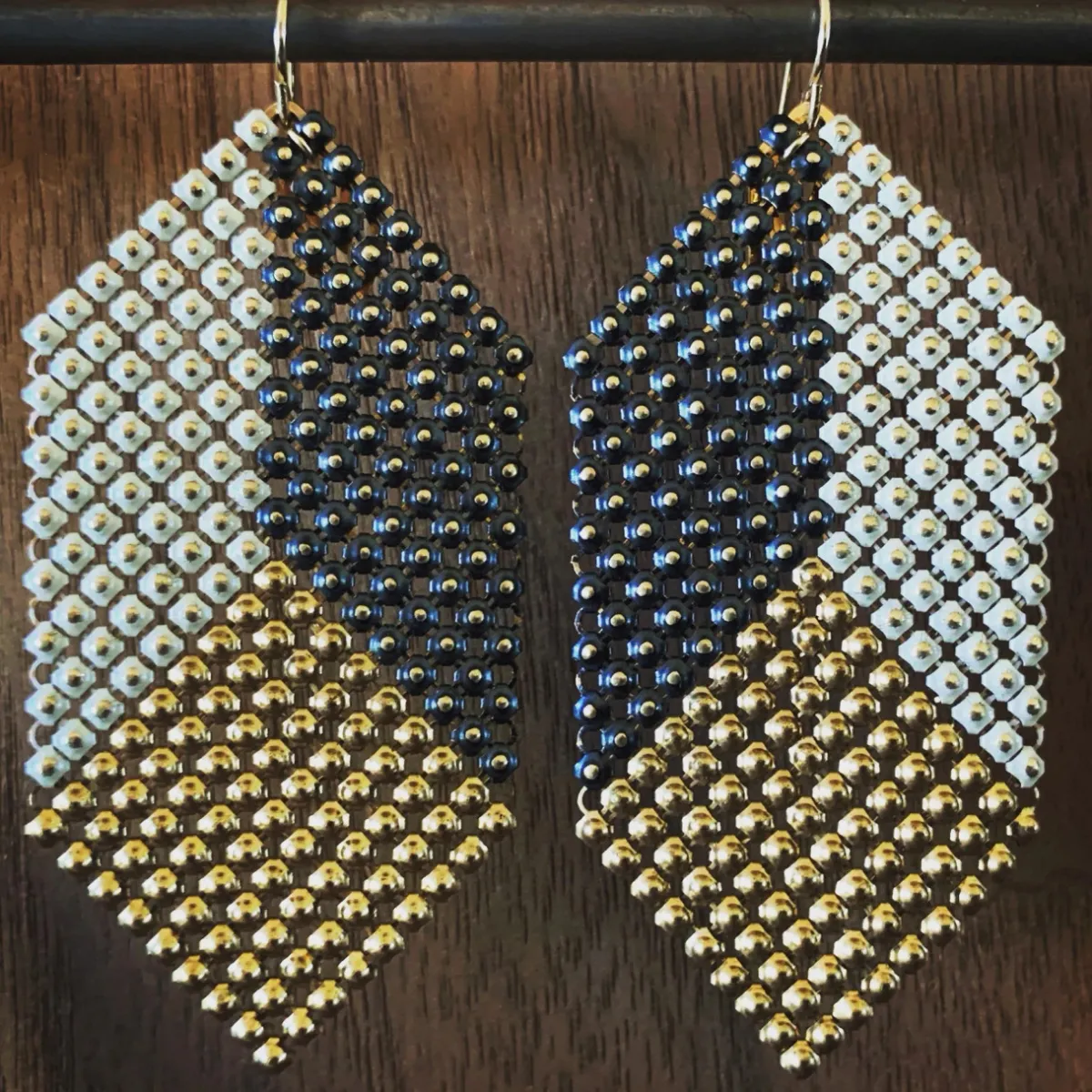 Tomfoolery Apex Long Mesh Drop Earrings Hot