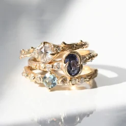 Tomfoolery Aquamarine & Champagne Diamond Fae Ring Best