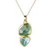 Tomfoolery Aquamarine and Green Amethyst Pendant Outlet