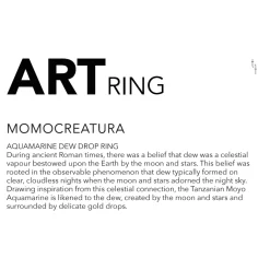 Tomfoolery Aquamarine Dew Drop Art Ring Online