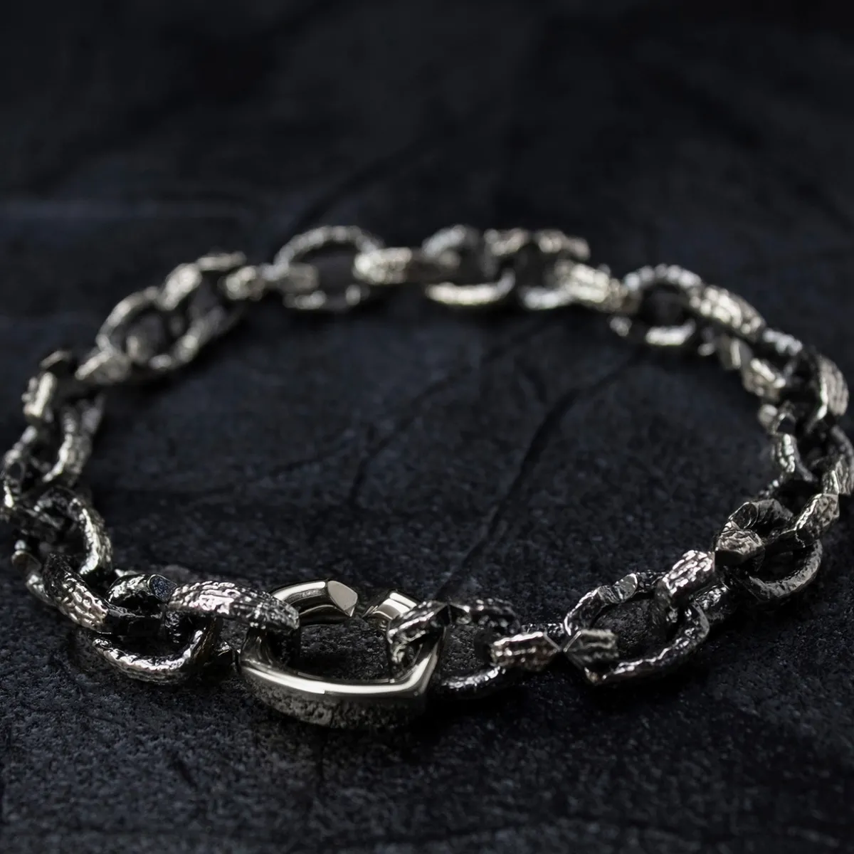 Tomfoolery Arkaika Silver Link Chain Bracelet Outlet