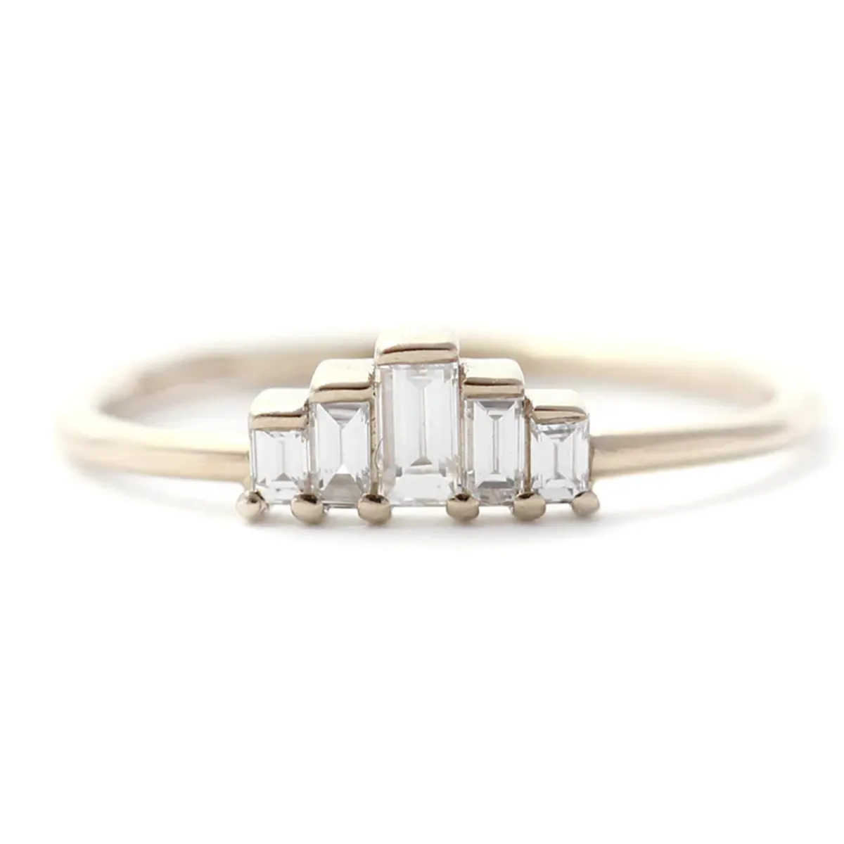 Tomfoolery Art Deco 0.25ct Baguette Engagement Ring Best