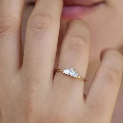 Tomfoolery Art Deco 0.25ct Baguette Engagement Ring Best