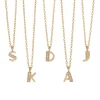 Tomfoolery Art Deco Diamond Letter Necklace Fashion