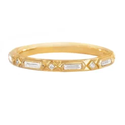 Tomfoolery Art Deco Diamond Wedding Band New