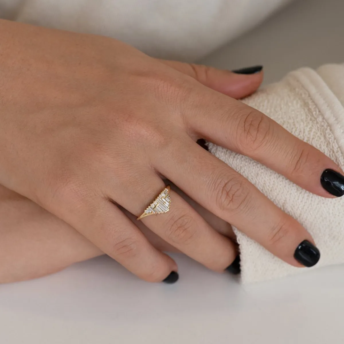 Tomfoolery Art Deco Style Gradient Ring Outlet