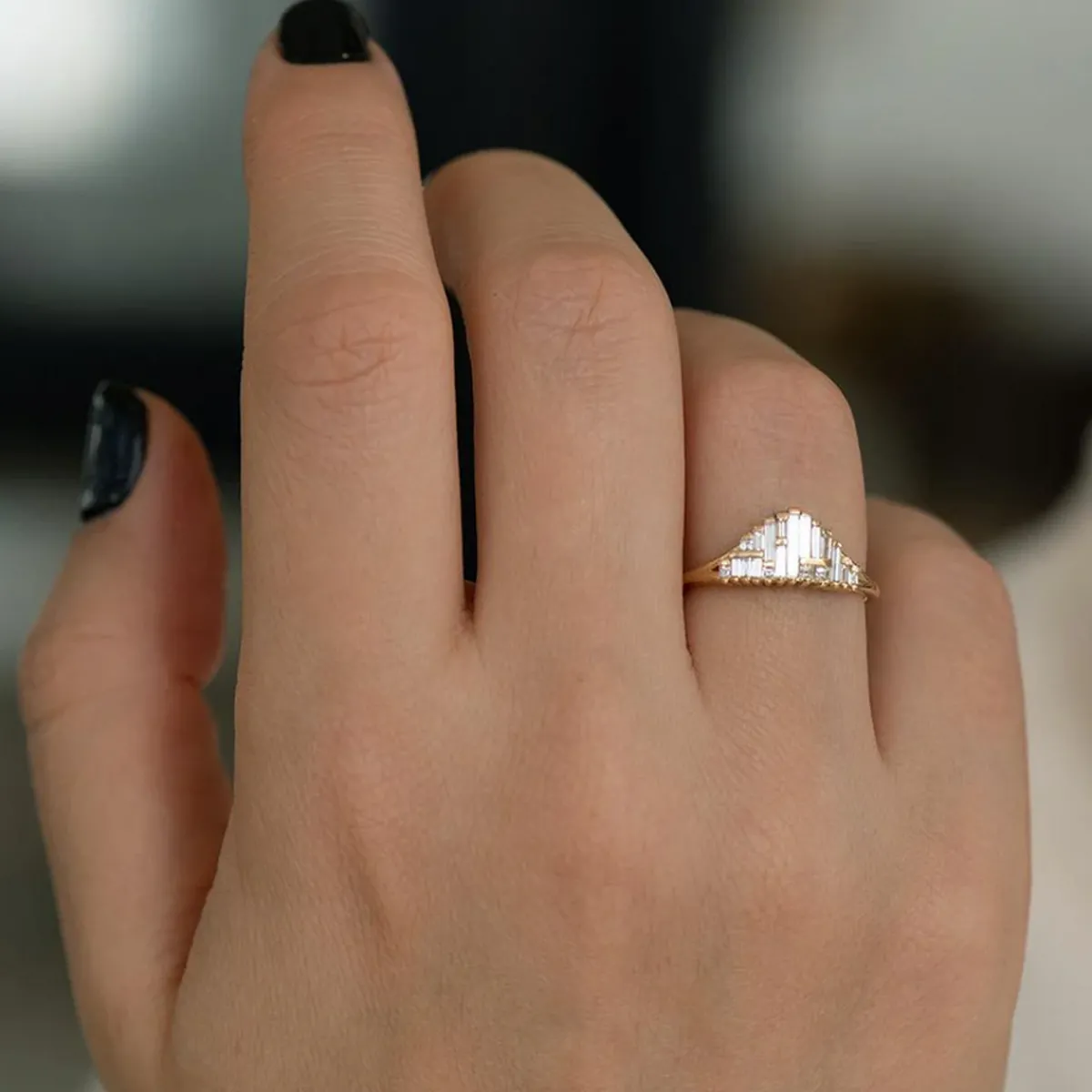 Tomfoolery Art Deco Style Gradient Ring Outlet