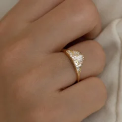 Tomfoolery Art Deco Style Gradient Ring Outlet