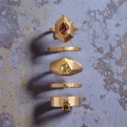 Tomfoolery As Above So Below Engraved Gold Band Hot