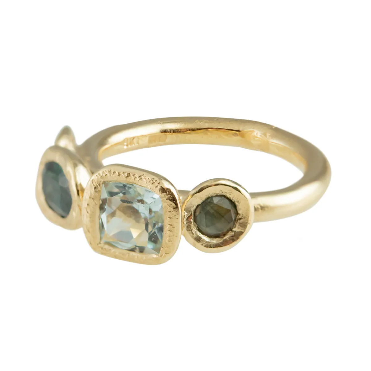 Tomfoolery Asimmetrica 4 Stone Ring New