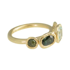 Tomfoolery Asimmetrica 4 Stone Ring New