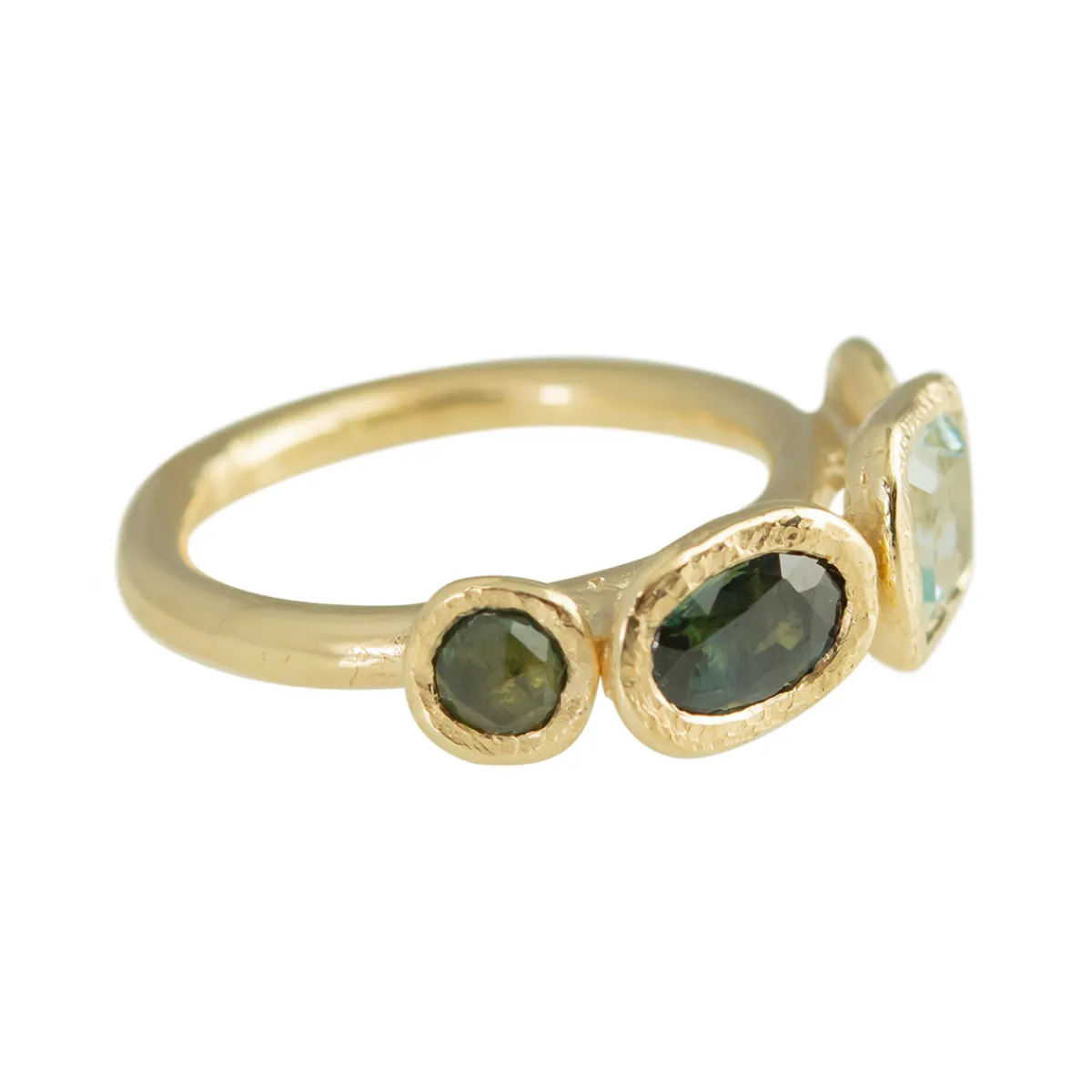 Tomfoolery Asimmetrica 4 Stone Ring New