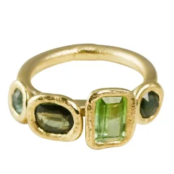 Tomfoolery Asimmetrica 4 Stone Ring Green Best
