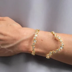 Tomfoolery Asterales Gold Open Wave Cuff Hot
