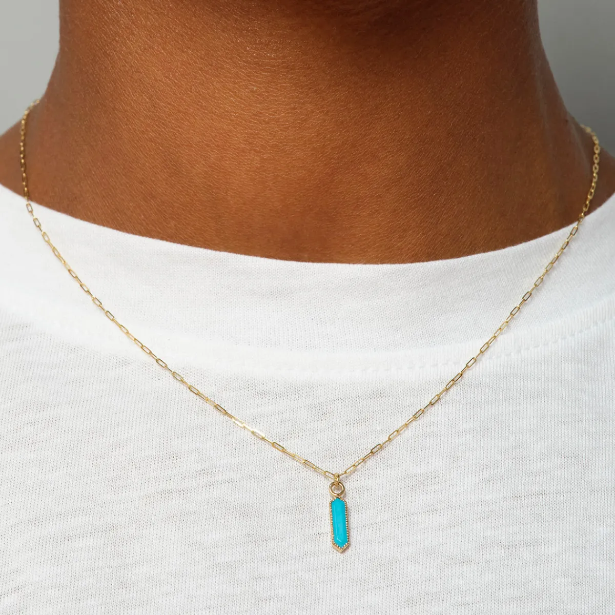 Tomfoolery Astra Hexa Turquoise Pendant Clearance