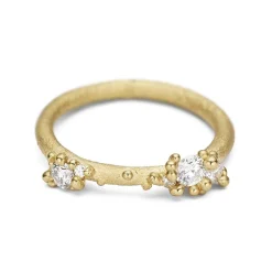Tomfoolery Asymmetric Diamond Encrusted Band Fashion