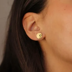 Tomfoolery Asymmetric Lottie Sapphire Earrings Clearance