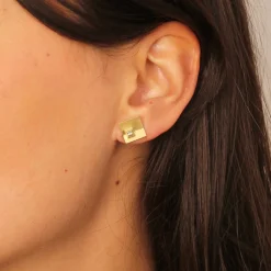 Tomfoolery Asymmetric Lottie Sapphire Earrings Clearance