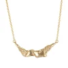 Tomfoolery Athena Gold Asymmetric Textured Pendant Best
