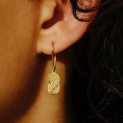 Tomfoolery AURA Gold Ray Drop Earrings Outlet