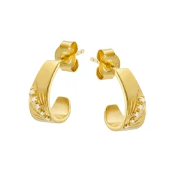 Tomfoolery AURA Gold Ray Hoops Hot