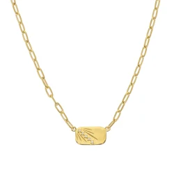 Tomfoolery AURA Gold Ray Paperclip Chain Necklace Best