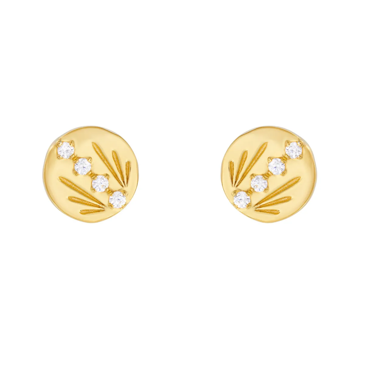 Tomfoolery AURA Gold Ray Studs Best