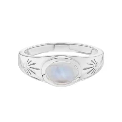 Tomfoolery AURA Moonstone Cabochon Ring Fashion