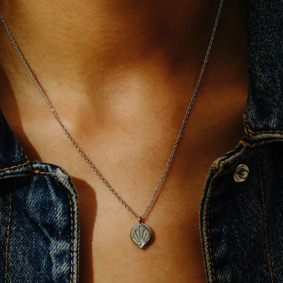 Tomfoolery AURA Princes Cut Gem Gold Pendant Best