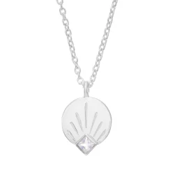 Tomfoolery AURA Princes Cut Gem Silver Pendant Online