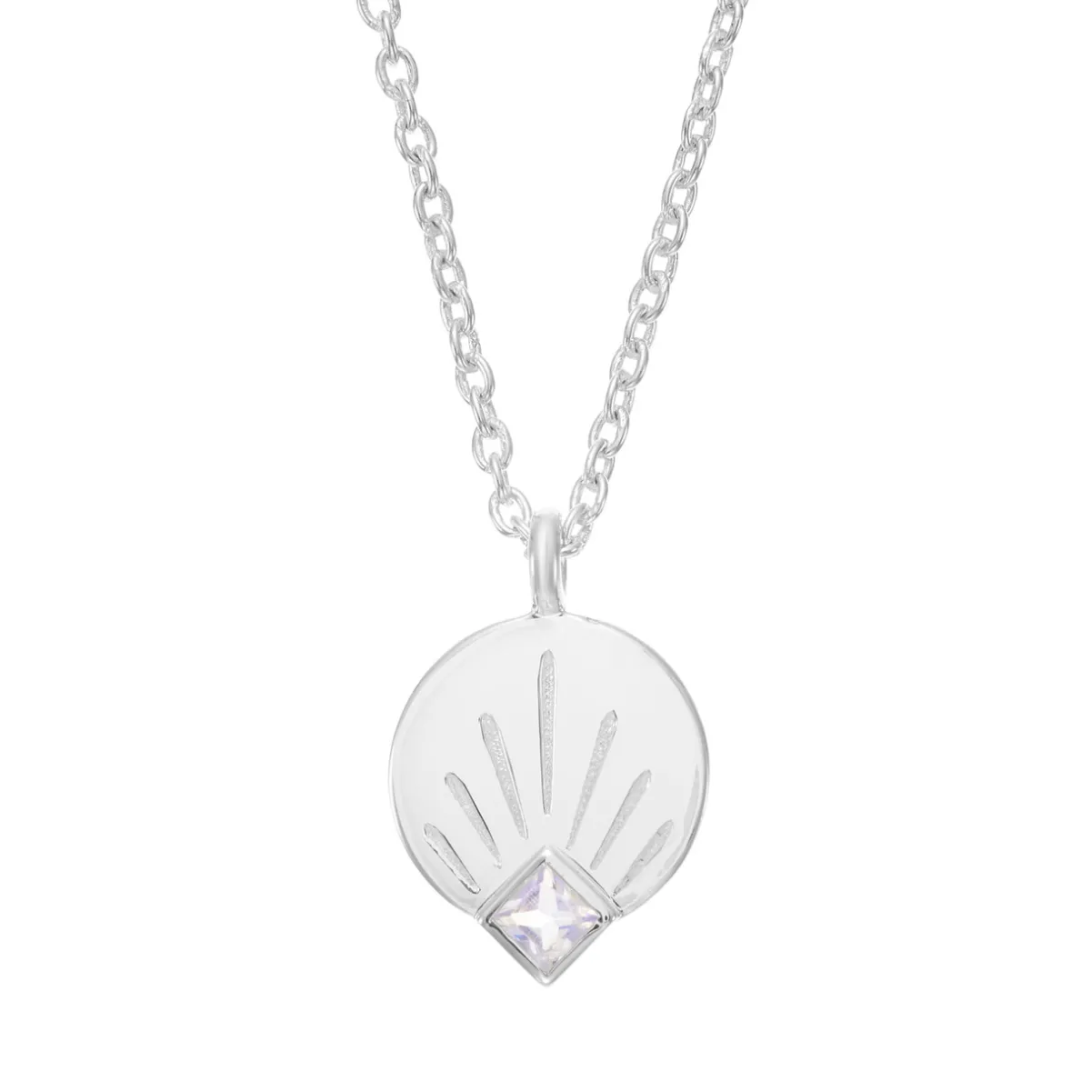 Tomfoolery AURA Princes Cut Gem Silver Pendant Online
