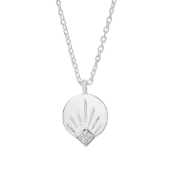 Tomfoolery AURA Princes Cut Gem Silver Pendant Online
