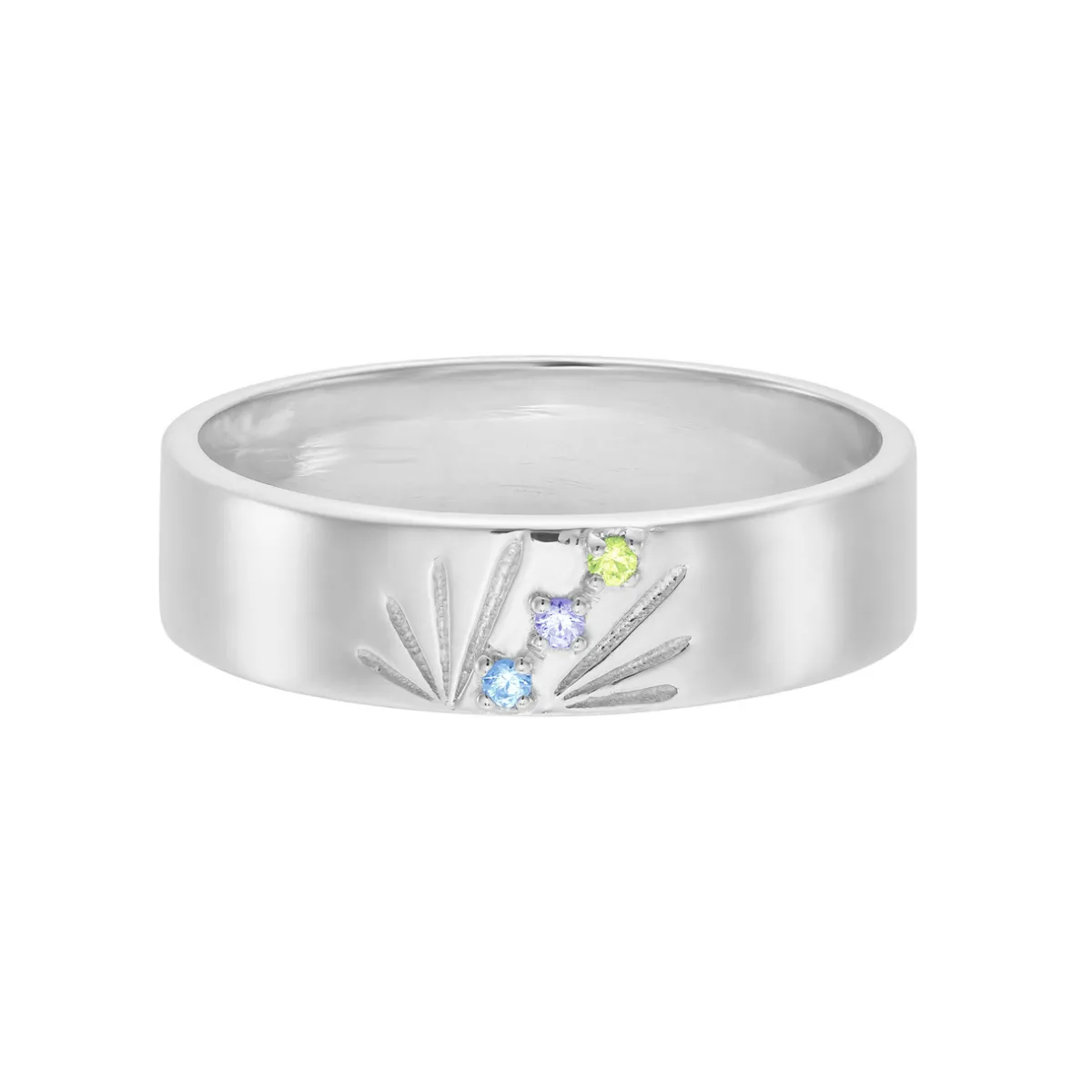 Tomfoolery AURA Silver Ray 5mm Band Outlet