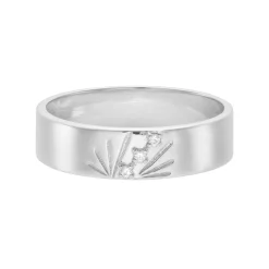 Tomfoolery AURA Silver Ray 5mm Band Outlet