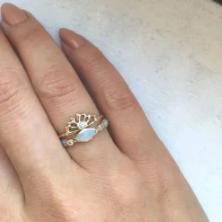 Tomfoolery Aurora Opal Ring Clearance