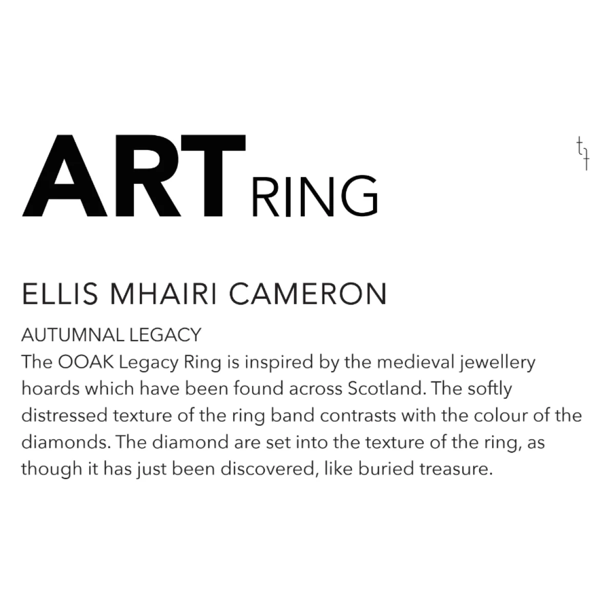 Tomfoolery Autumnal Legacy Art Ring Clearance